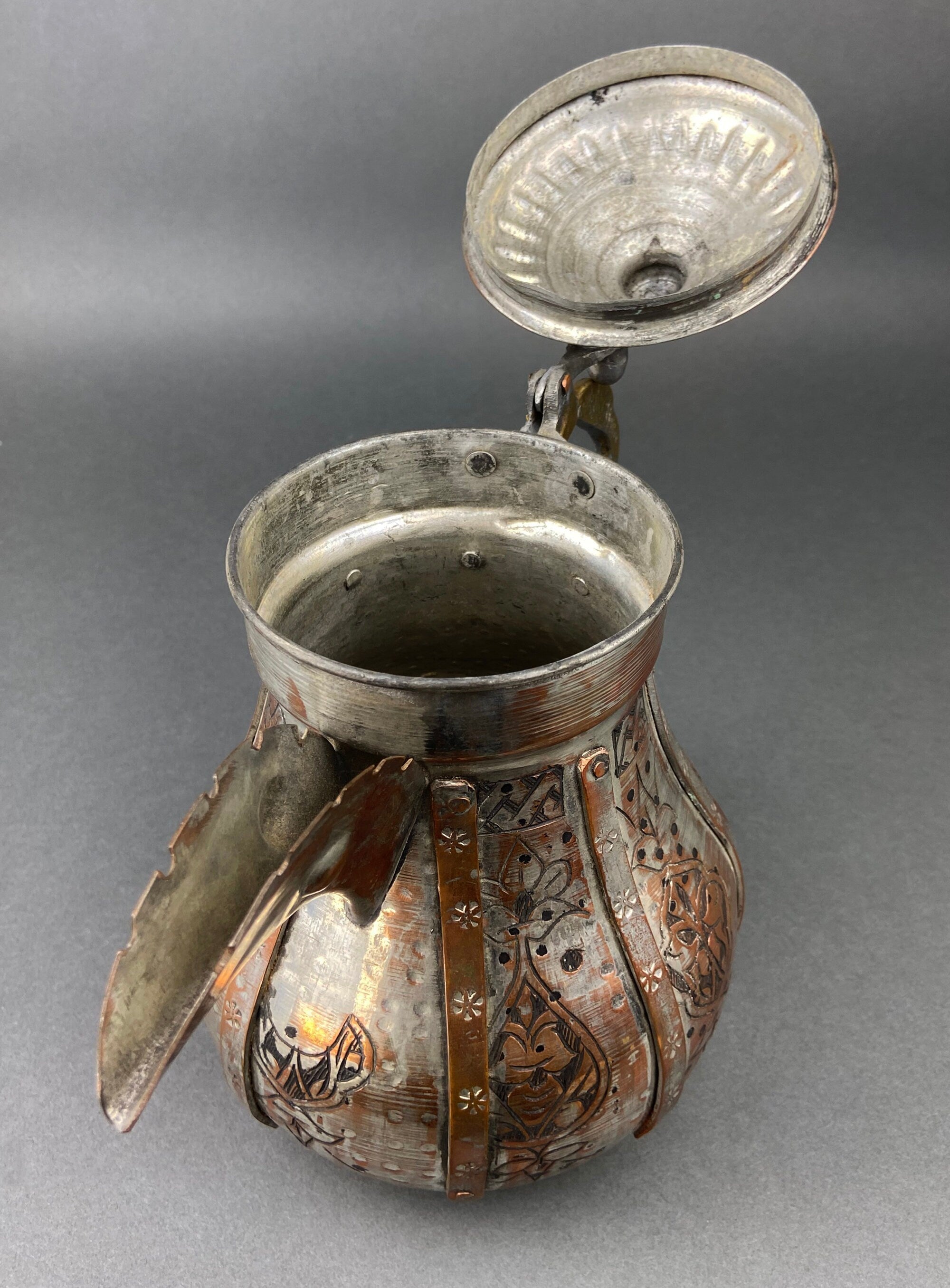Vintage Turkish Copper Coffee Pot