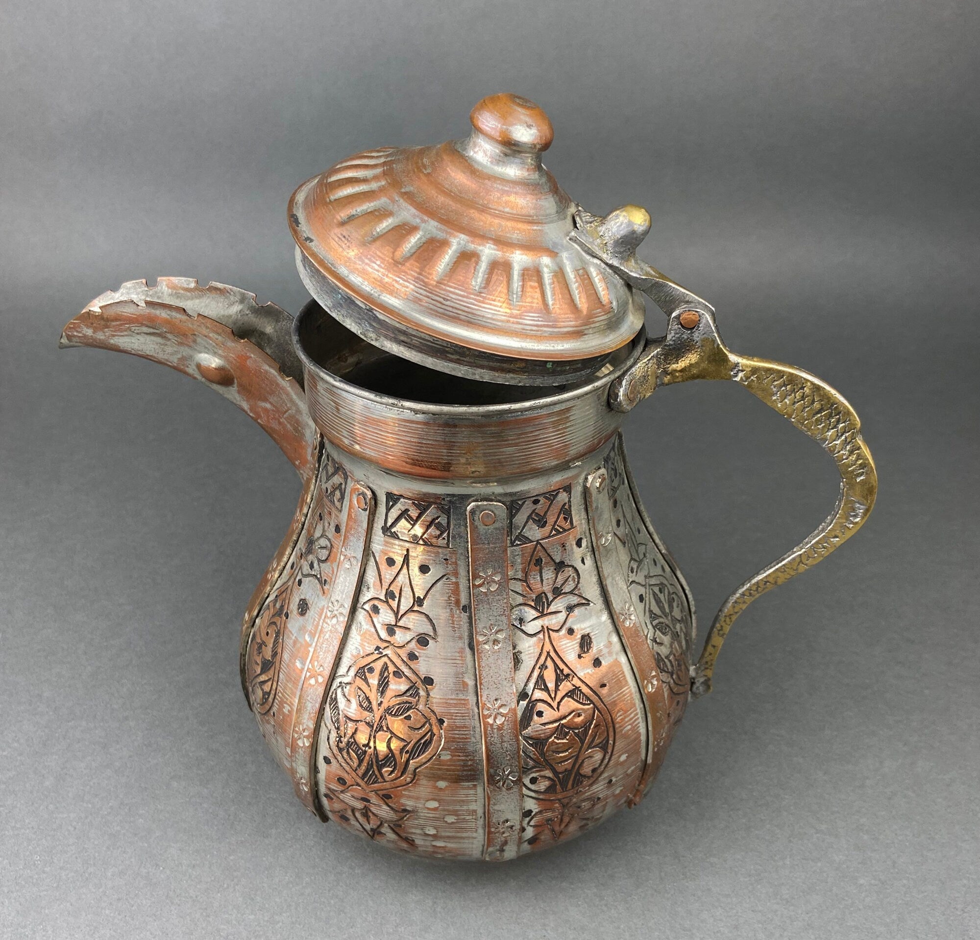 Vintage Turkish Copper Coffee Pot