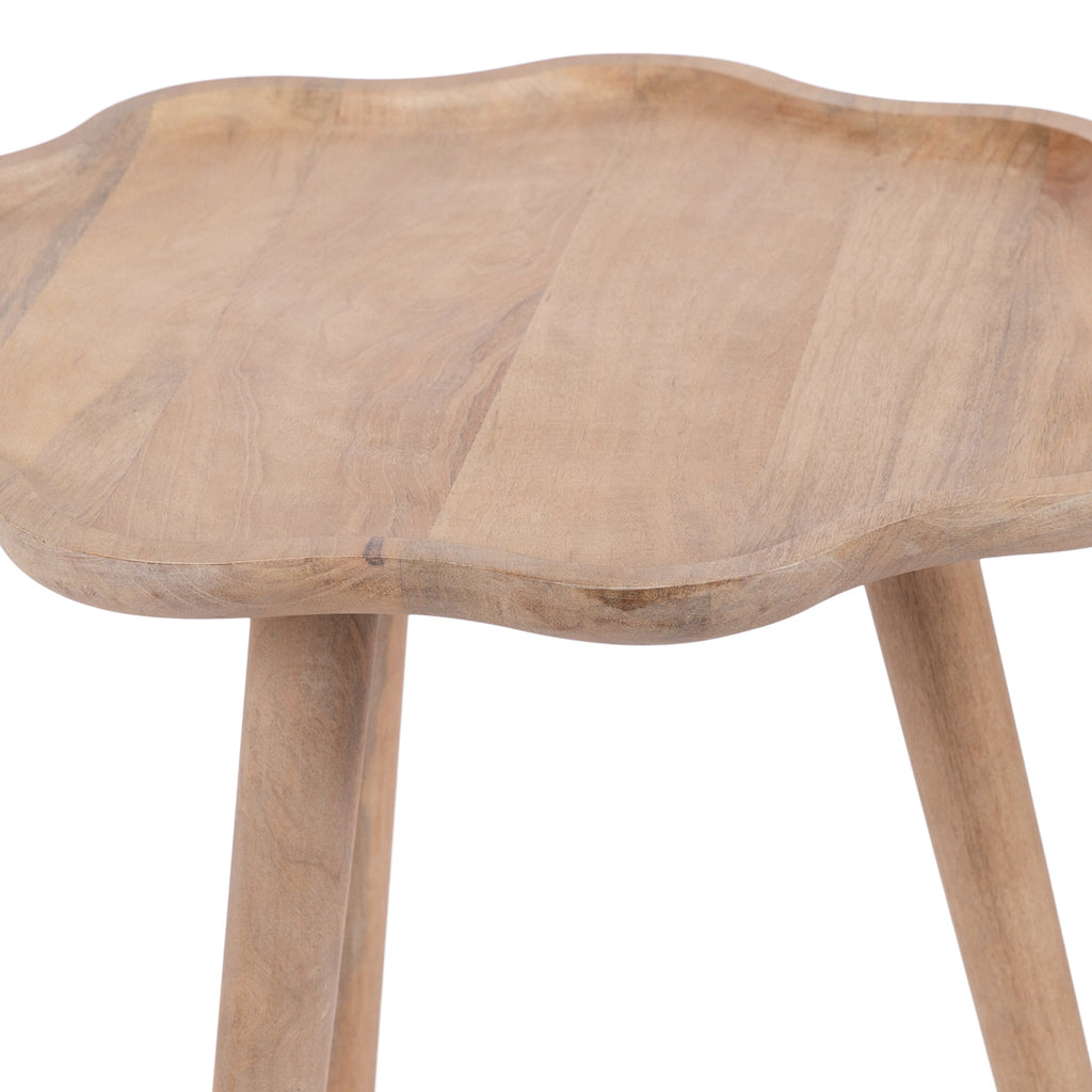 Scallop-Edge Side Table