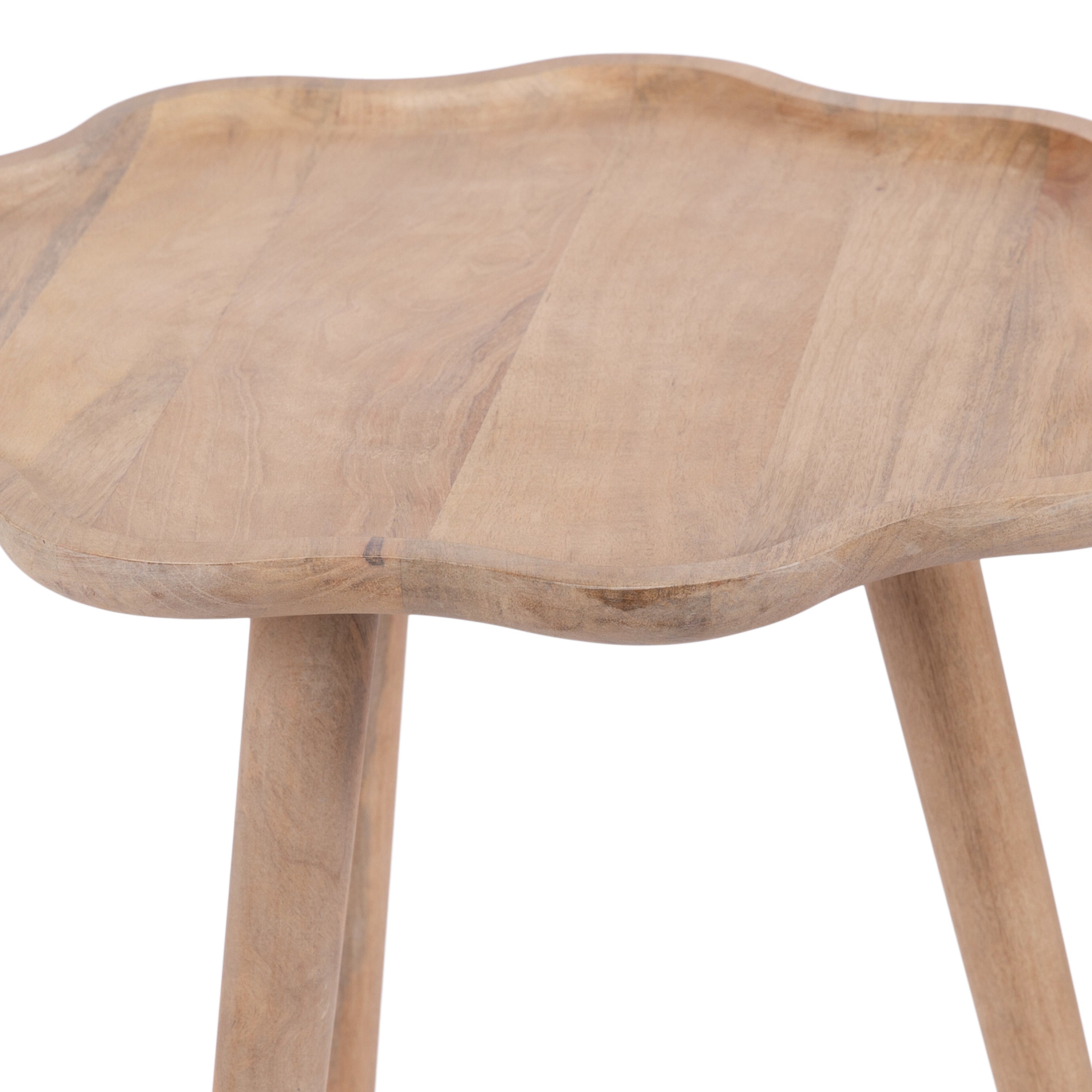 Scallop-Edge Side Table