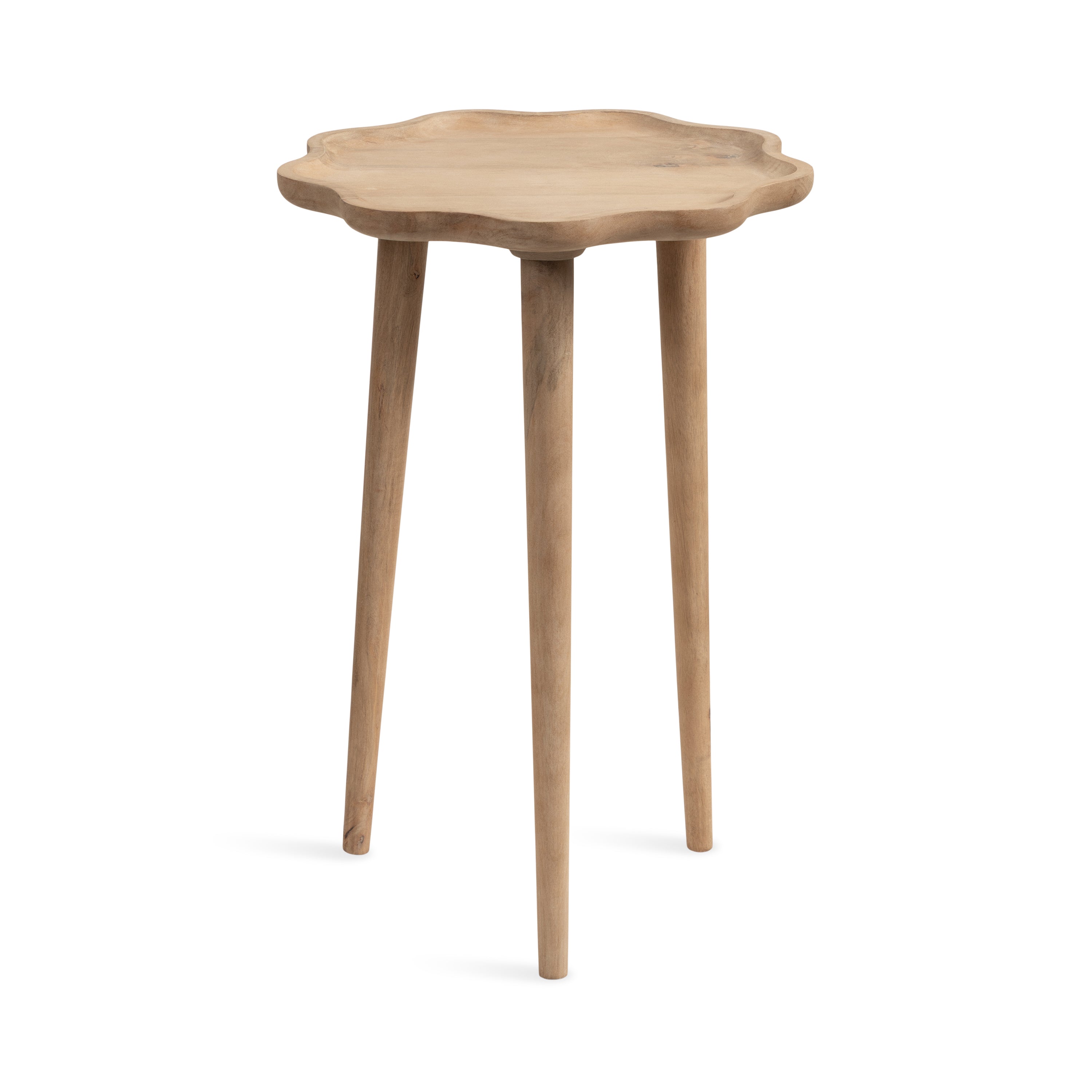 Scallop-Edge Side Table