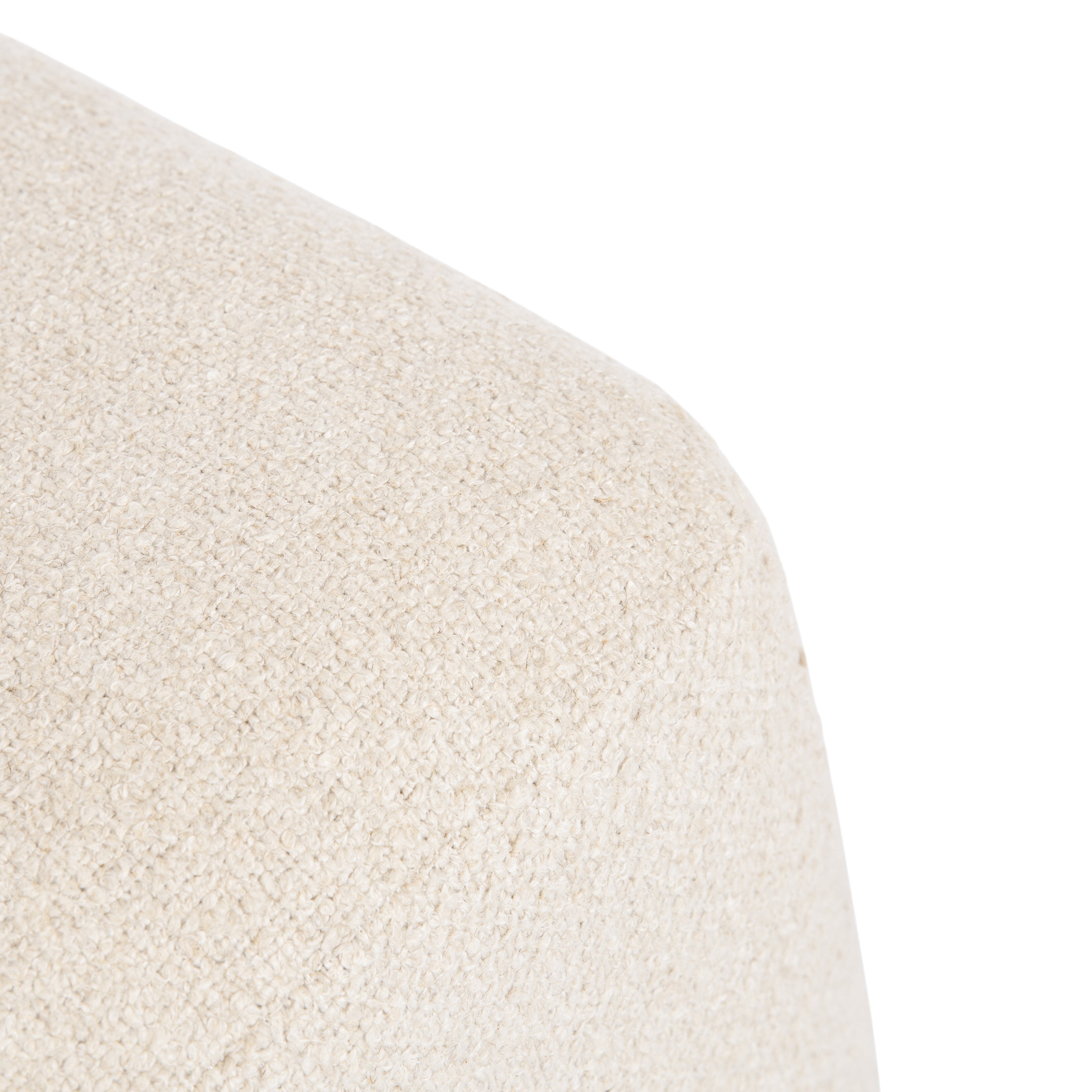 Scallop-Edge Square Ottoman