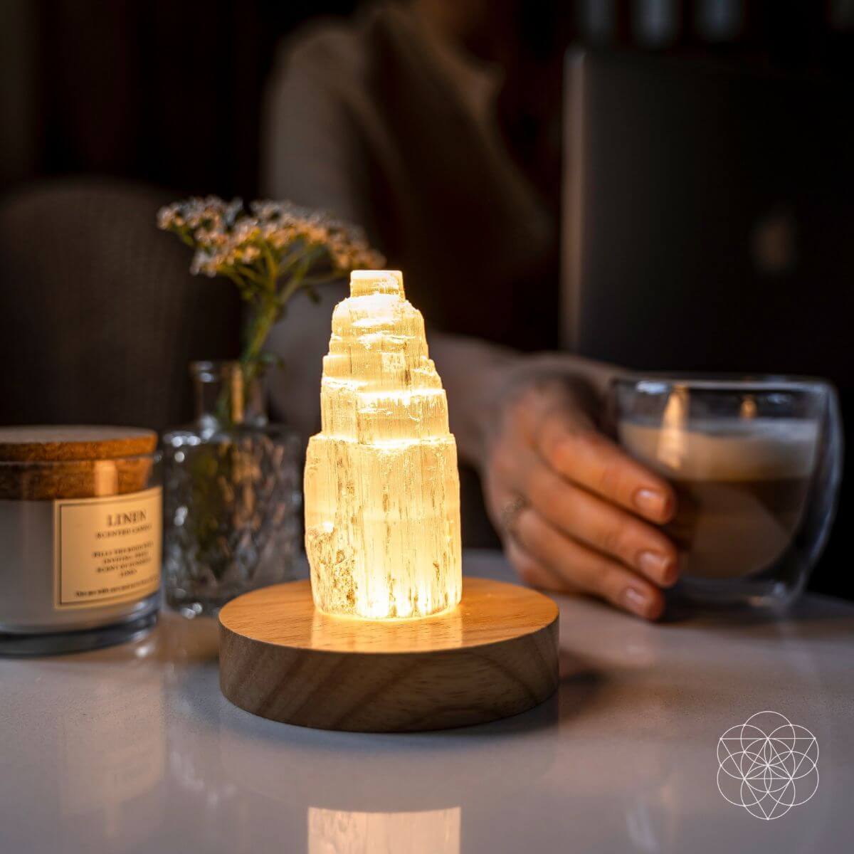 Selenite Lamp