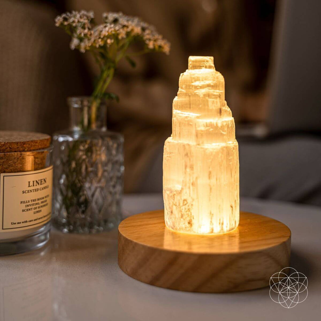 Selenite Lamp