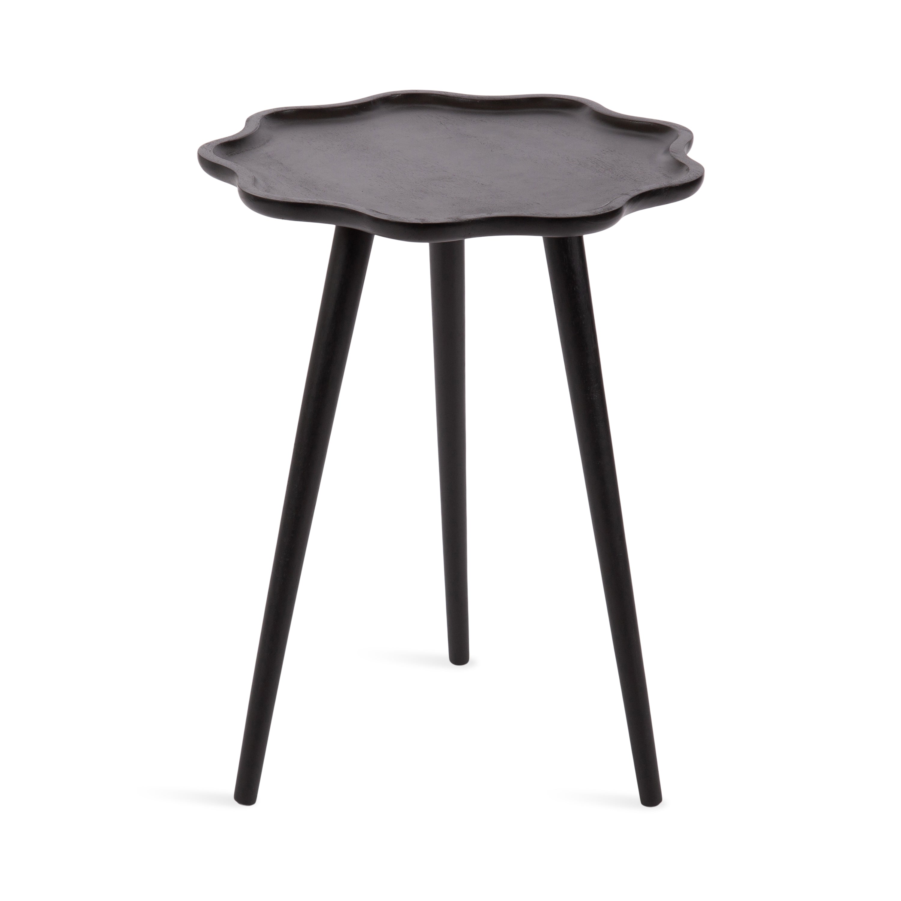 Scallop-Edge Side Table