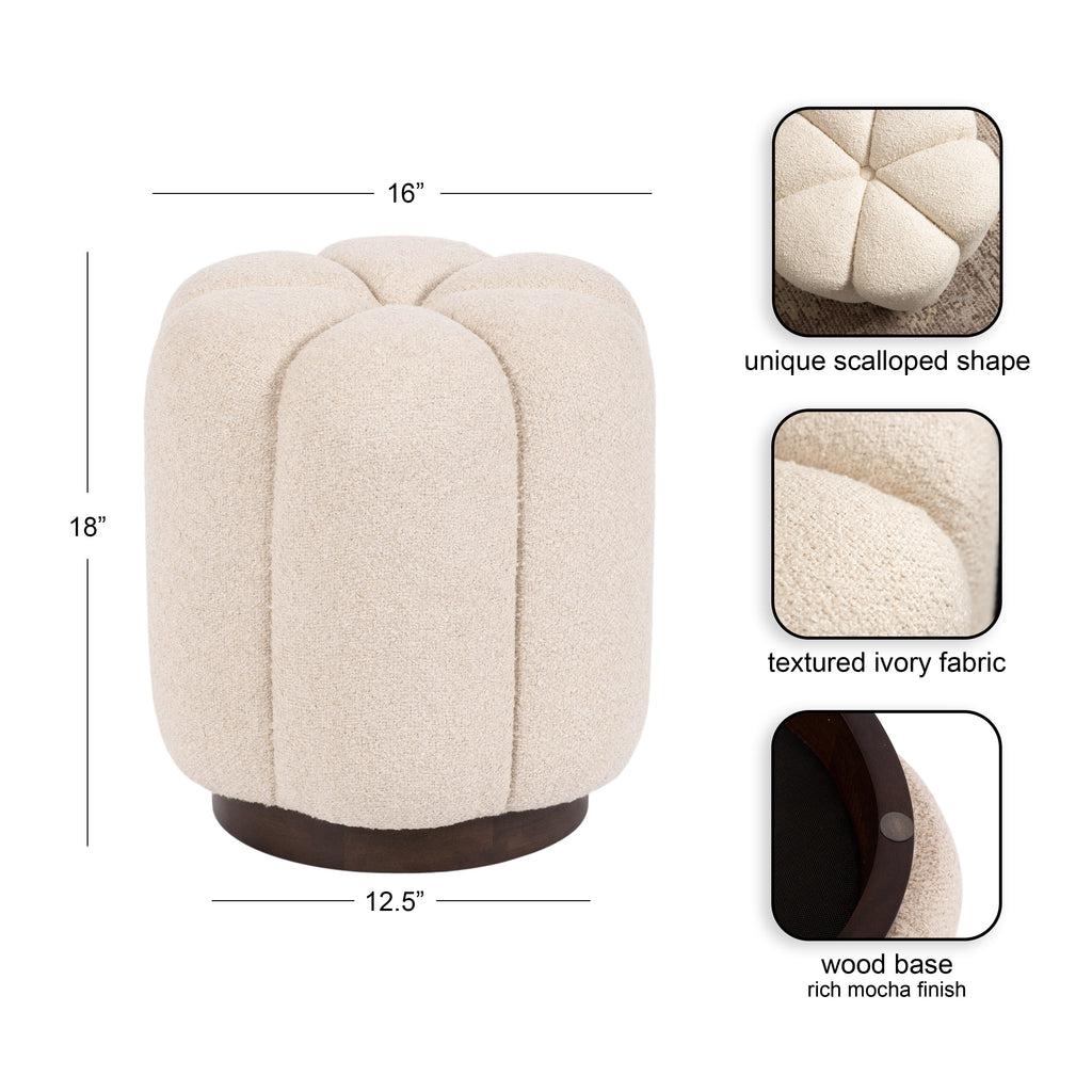 Tufted Round Ottoman