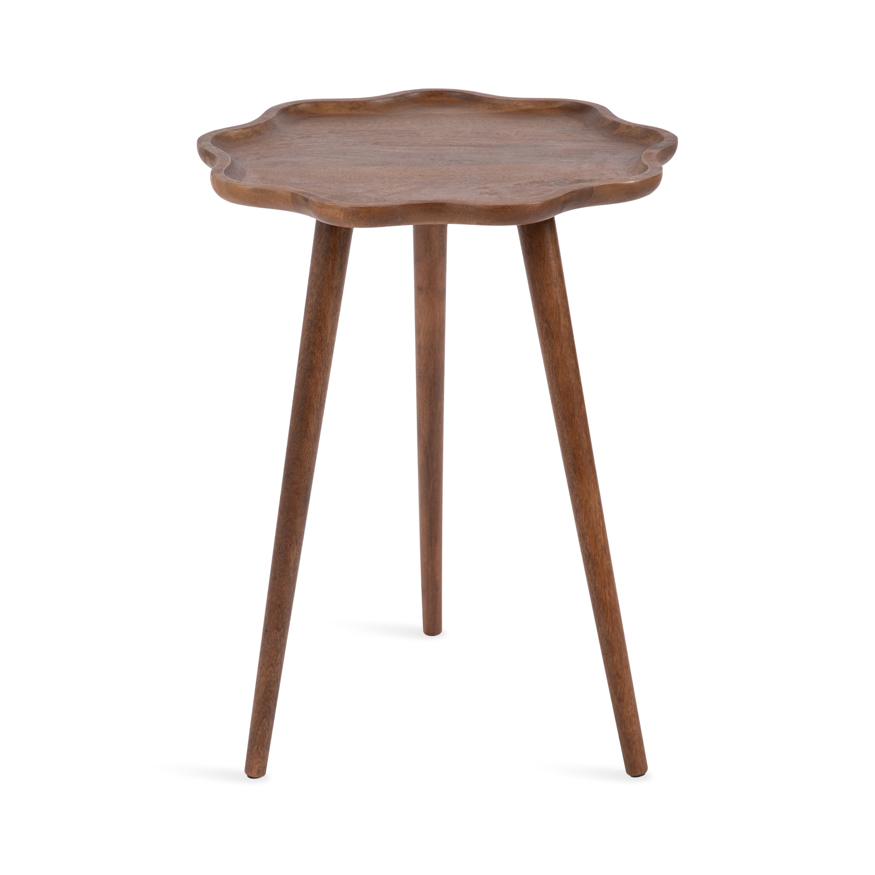 Scallop-Edge Side Table